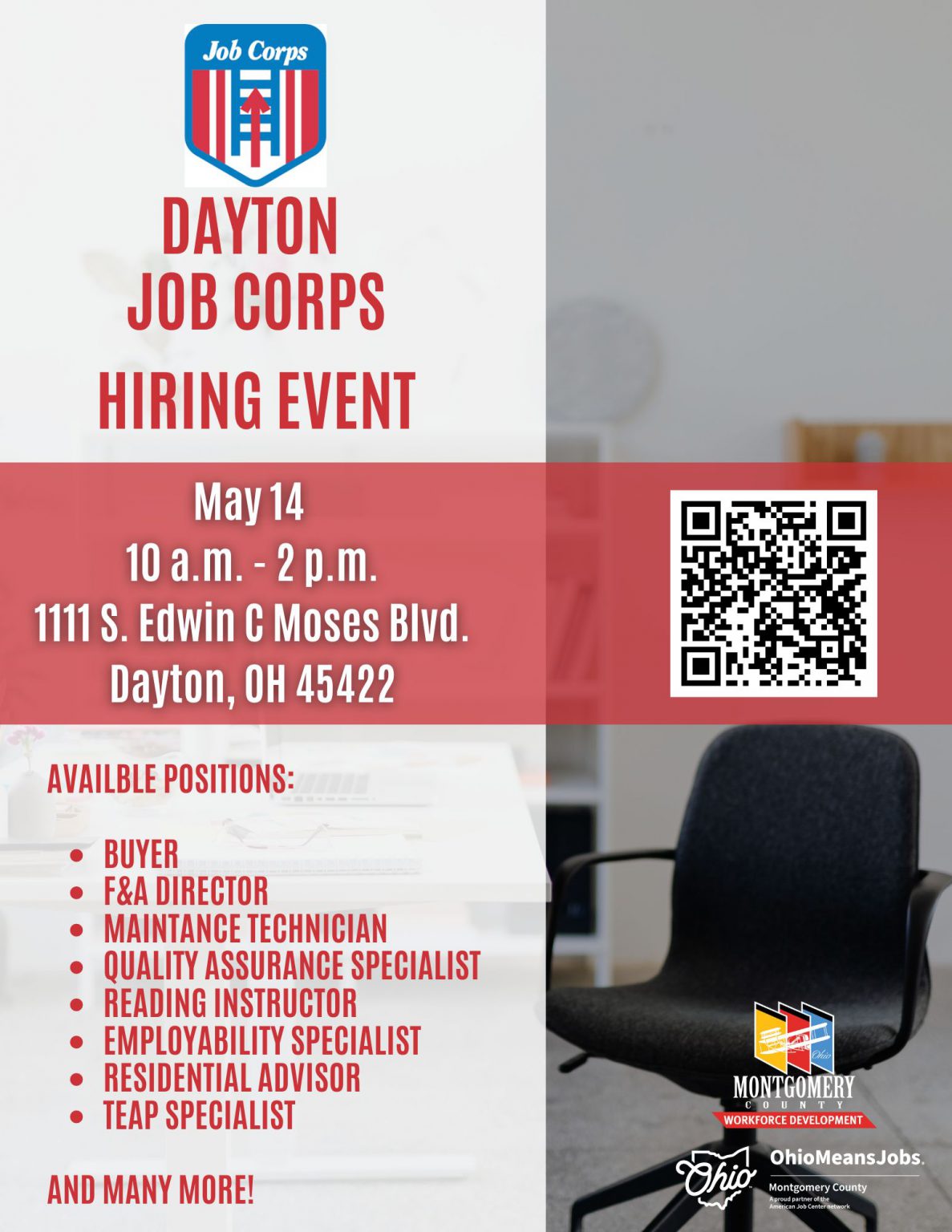 Dayton Job Corps Hiring Event The Job Center